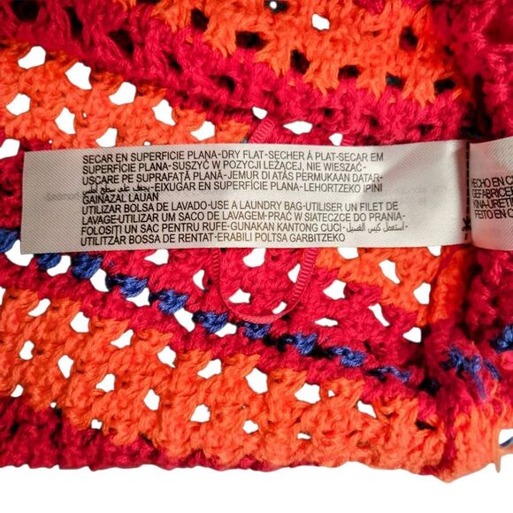 Zara NEW Colorful Granny Square Crochet Cotton Lightweight Tank Top Grandmacore - Picture 9 of 11